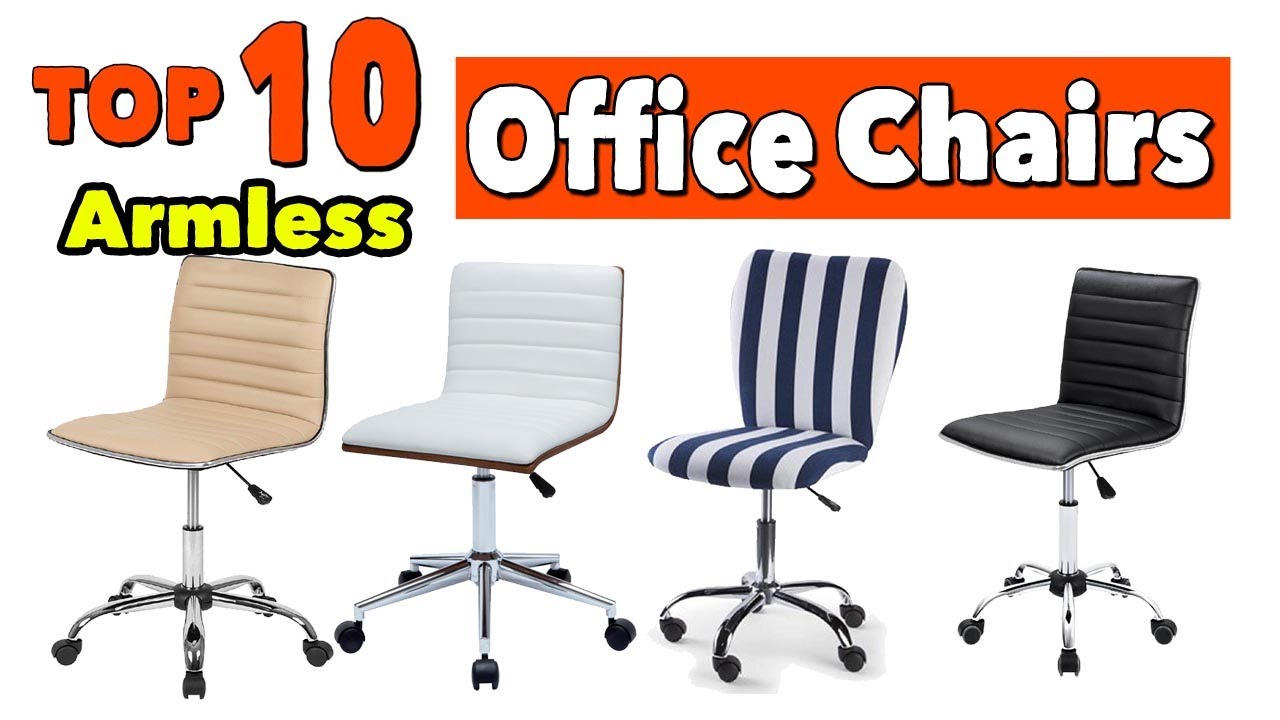 Best Armless Office Chairs - YouTube
