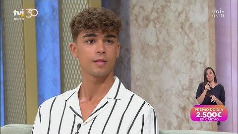 Tiago Graça sobre O Triângulo: «Sabia que ia estar a representar algumas pessoas» | Dois às 10