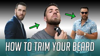 How To Trim Your  Beard At Home SUPER EASY Tutorial
