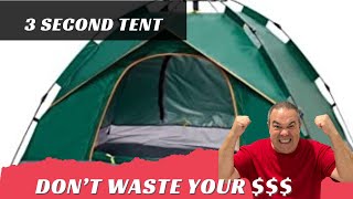 3 SECOND TENT REVIEW!!!