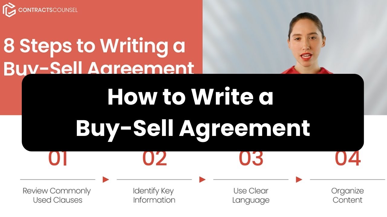 How to Write a Buy-Sell Agreement [8 EASY steps] - YouTube