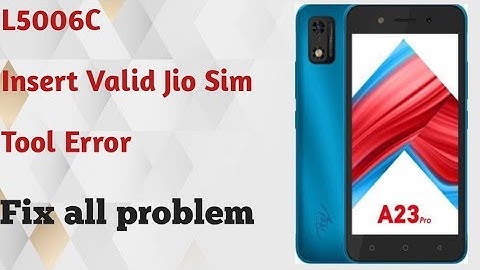 itel A23 pro L5006C flashing all error fix