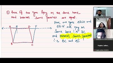 IX ICSE - Maths ch#16 Area Theorems: (Basic Concept of Part A) (2021)