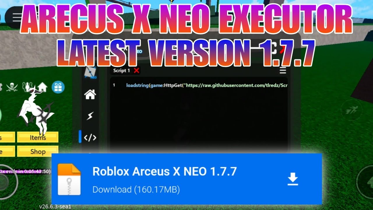 Roblox Arceus X New Update v1.7.7 - Arceus X Atualizado | Arceus X Neo ...