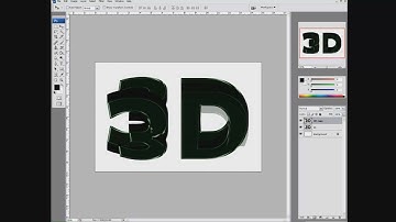 How to make a glossy 3D text with photoshop CS3,CS4,CS5