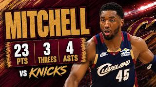 Donovan Mitchell 23 pts 3 threes 4 asts vs Knicks 2026 PO G3