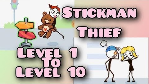 Stickman Thief Level 1 To Level 10 Walkthrough Gameplay || All Level Solutions