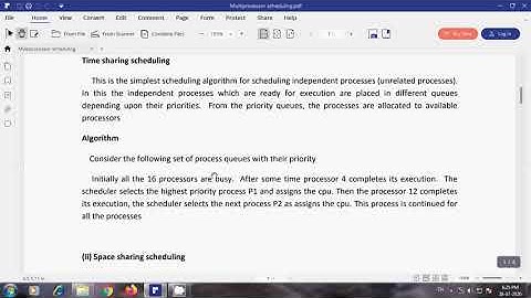 Multiprocessor scheduling part2