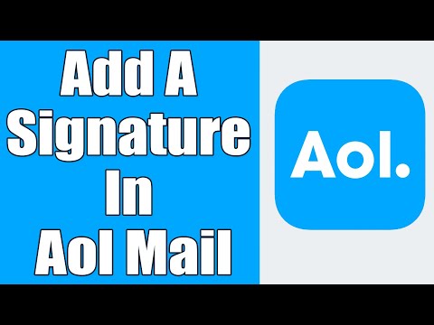 How To Add A Signature In Aol Mail 2021 | Set Up Signature For Emails In Aol Account | www.aol.com
