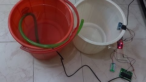 Contactless water level controller using Labview and Arduino , ultrasonic sensor HCSR04