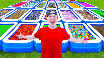 Surviving 50 Mystery Pools Challenge