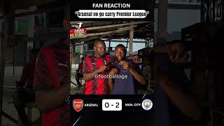 Arsenal vs Manchester City Fan Reaction #Arsenal #Manchestercity #football #caraboacup