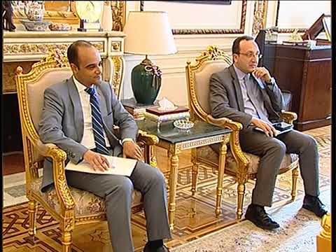 رئيس الوزراء لقاء رئيس جامعة سنجور