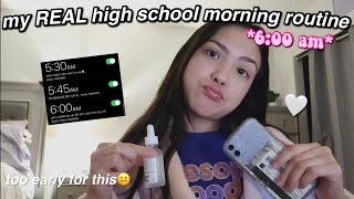 my REAL 6AM high school morning routine *grwm*