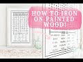 HOW TO IRON ON PAINTED WOOD : MAKE A BATHROOM WORD SEARCH SIGN!