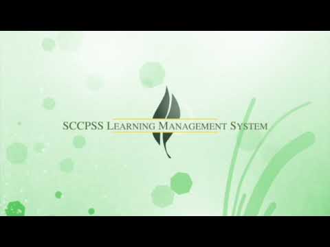 SCCPSS Learning Management System Overview