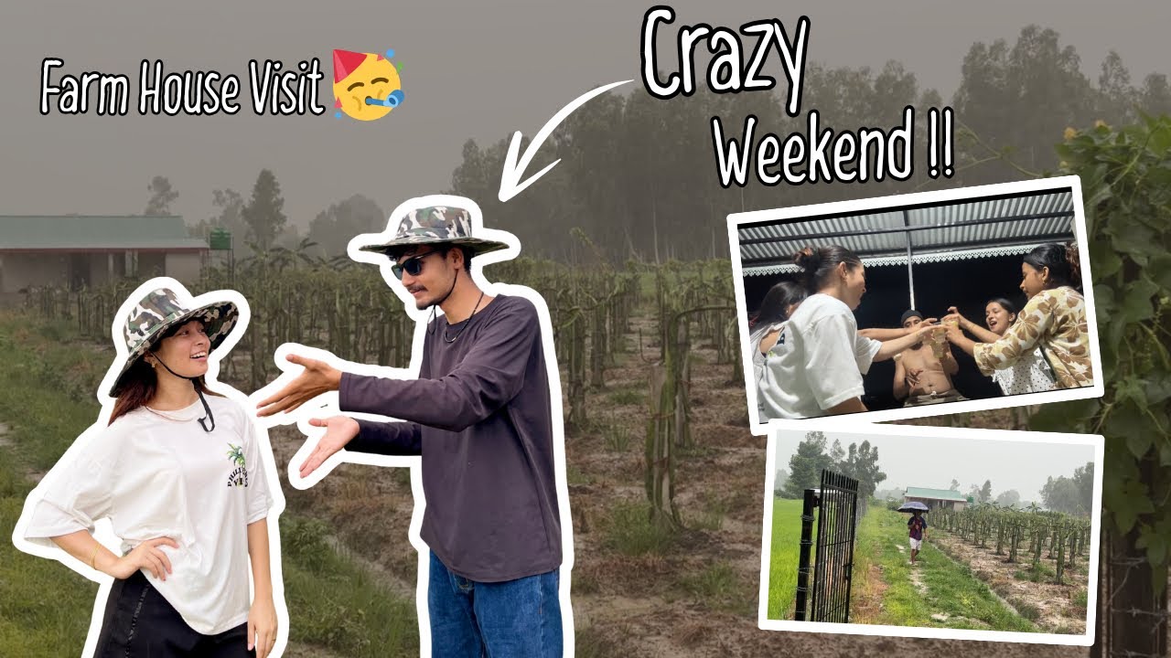 Weekend fun with family 🫶 || Farm House ma aago lagyo 🔥|| Veg barbecue 🍄‍🟫|| Vlog-6