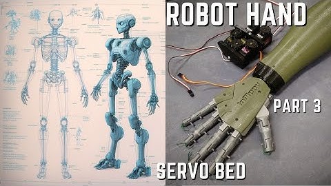 Robot Hand Servo Bed Install Part 03 3D Printing Robotics Arduino Inmoov