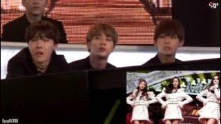 151231 BTS(방탄소년단) reaction to Gfriend(여자친구) [me gustas tu Perf] @MBC Music festival