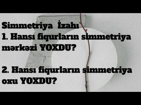 Video: Parazoanın simmetriyası varmı?