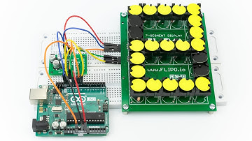 7 Segment Flip disc Display with Arduino Board
