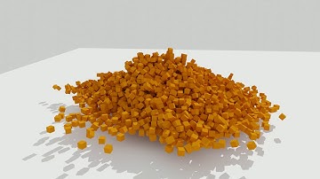 Blender test with rigid body collision