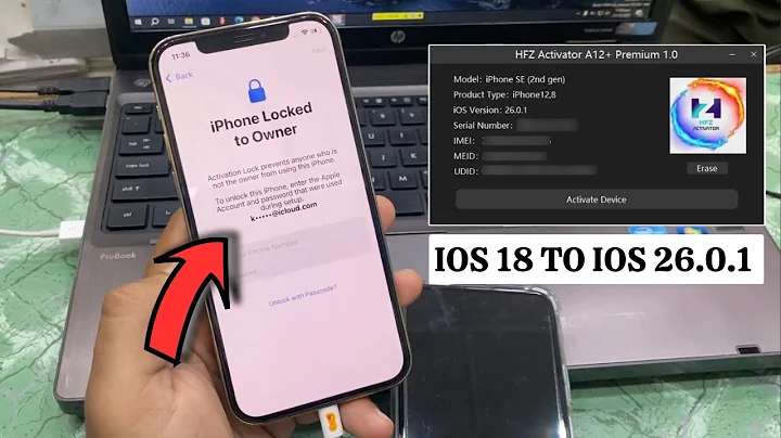 HFZ Activator A12+ Premium iCloud Bypass iPhone XS-16 Pro Max | iPhone iCloud Unlock iOS 18 → iOS 26