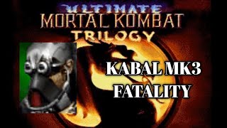 Ultimate Mortal Kombat Trilogy Kabal Mk3 Fatality