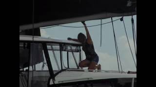 Stormy WYC Peanut Regatta - August 19, 2018 - Galveston Bay, Texas