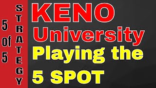 KENO UNIVERSITY HOW TO PLAY 5 SPOT * 4 card Keno * Filmed on Home Game King Machine from Las Vegas screenshot 2