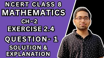 Exercise 2.4 Question 1 Class 8 Math NCERT | Linear Equations in One Variable | Solution Chapter 2