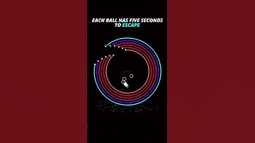 Can it escape? 🤔 #satisfying #satisfyingvideo #physics #bouncingball