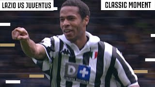 Thierry Henry Scores a Rare Retro Juventus Double! 🔥 | Lazio-Juventus Classic Moment