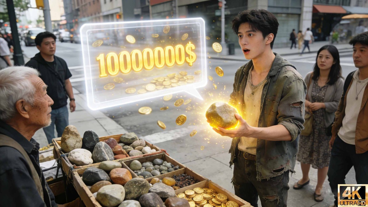 Joven pobre compra piedra común de anciano.Tres días después,¡valor sube a millones, cambiando vida!