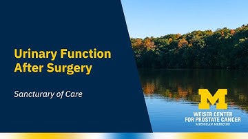 Urinary Function After Prostate Cancer Surgery
