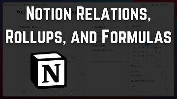 Notion - Relations, Rollups, and Formulas