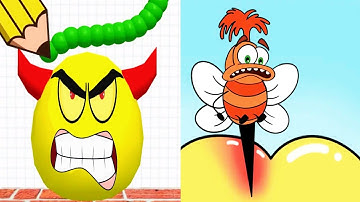 Help Monster 2 Tricky Puzzle vs Draw To Smash - Satisfying ASMR Gameplay All Levels