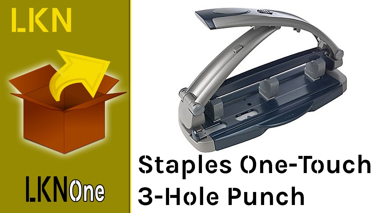 Staples Mini 3-Hole Punch 6 Sheet Capacity