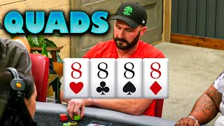 Poker Player RIVERS QUADS And Gets Paid Instantly!
