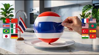 Which Country's Flag Balloon Would You Pop🌍🍽️ | AI Food Reveal ASMR