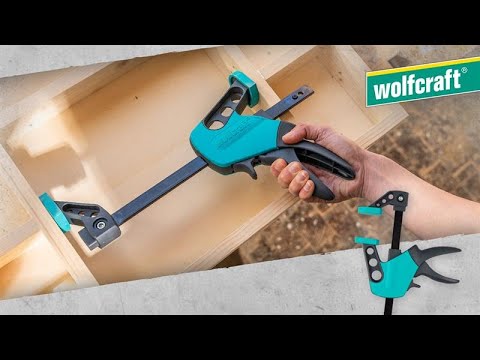 Einhandzwinge EASY: Die kompakte Zwinge für filigrane Arbeiten | wolfcraft