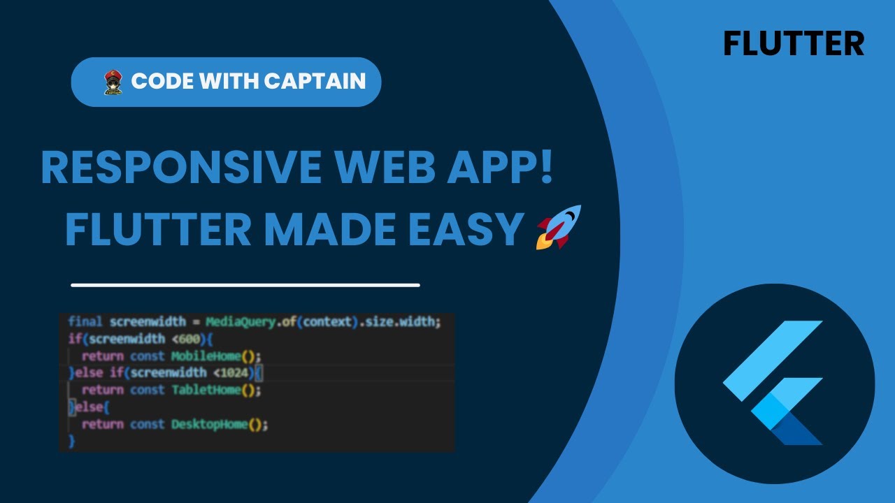 Build a Responsive Web App with Flutter in Minutes! - YouTube