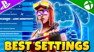 NEW BEST Controller SETTINGS + Sensitivity for Console Players (Fortnite Tutorial)