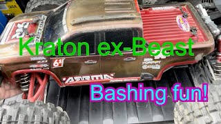 Kraton 6s exb bashing(m2c,vitavon, castle upgrades) #rccars #rcbashing #arrmarc #m2cracing #vitavon