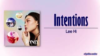 Lee Hi (이하이) – Intentions (그대의 의도) [Rom|Eng Lyric]