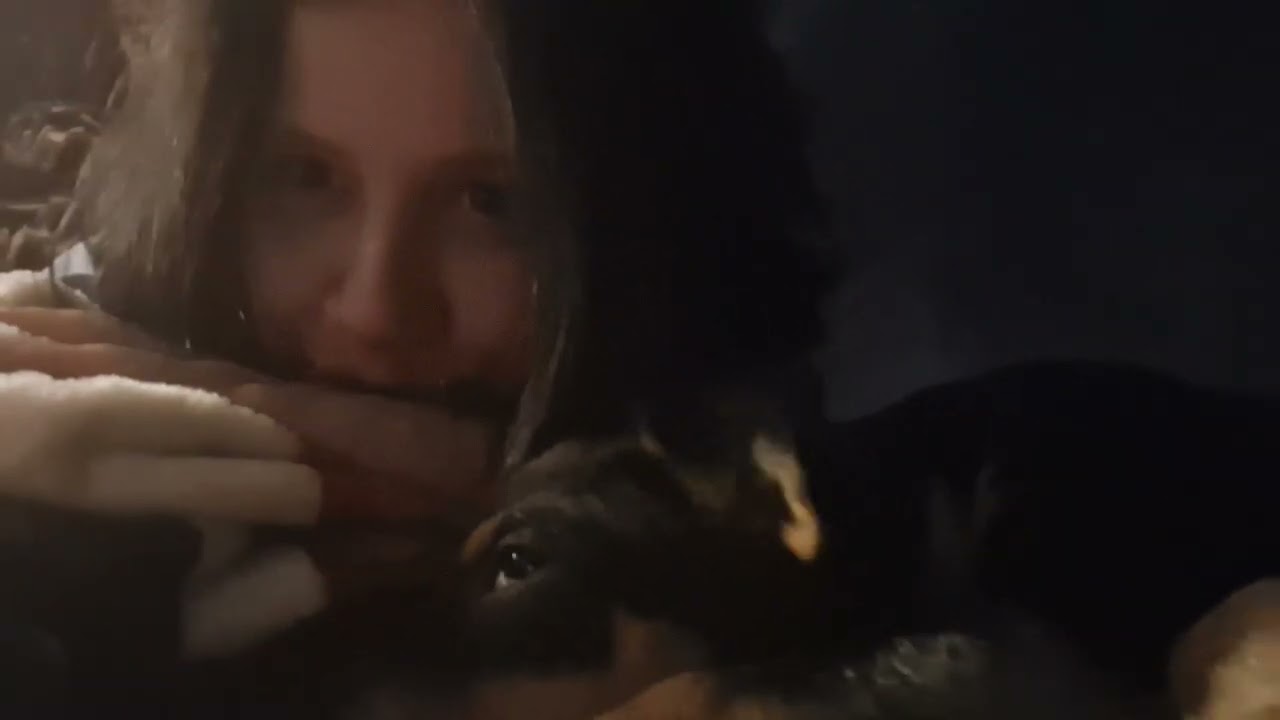 Gunnar and ladybird playing