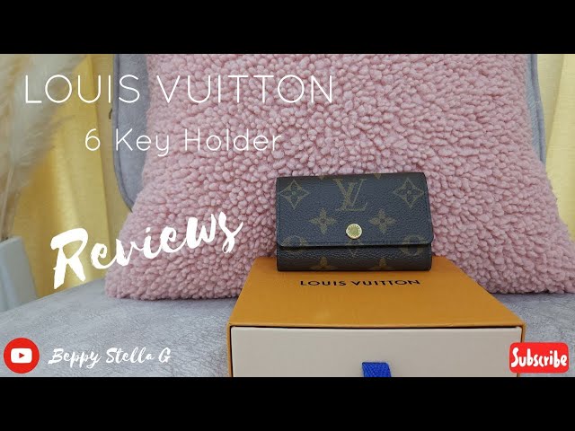 Authentic Louis Vuitton 6 Key Holder Monogram Canvas SLG