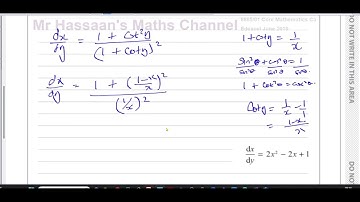 [P3] C3, (GCE), 6665/01, June 2019, Q9, Differentiation, Trig Identities Transformations
