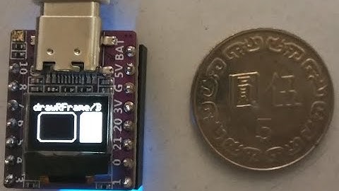 精巧尺寸的無線模組 ESP32-C3 (RISC-V架構)，控制 OLED顯示或是 RGB LED 陣列燈