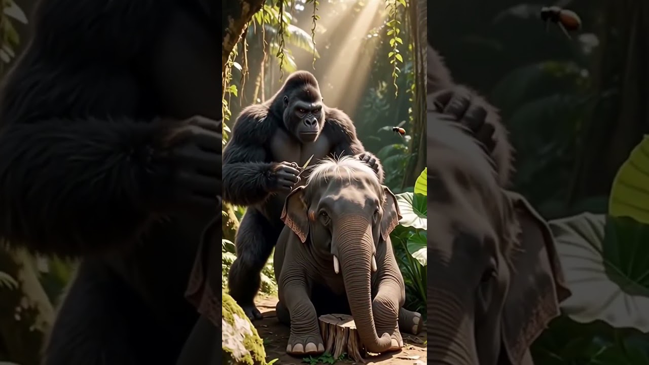 Парикмахерская с гориллами, 